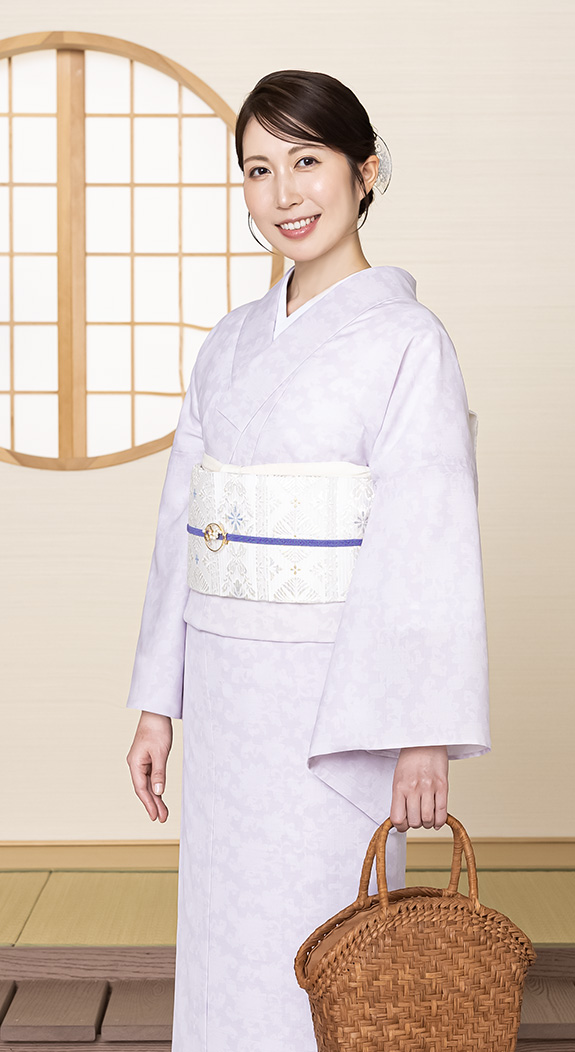 東レセオα ジャパンモード小紋（華唐草：グレージュ）